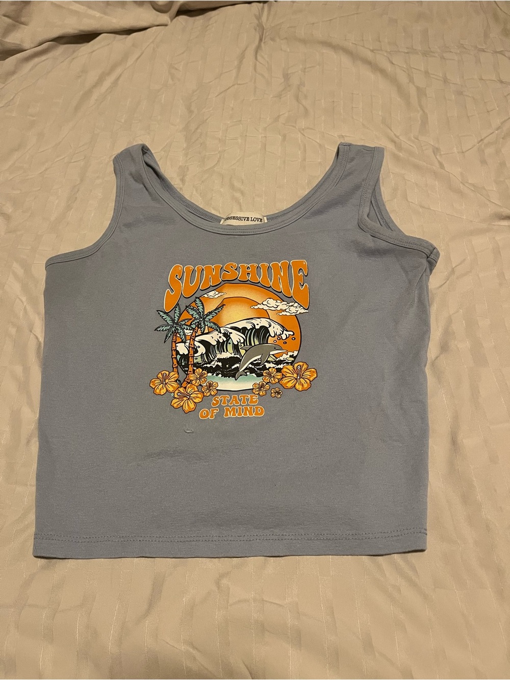 Women’s 'Sunshine' Graphic Tank Top - Blue